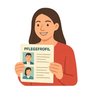 Illustration 2 - Schritte zur Pflege - CaroCare24 Illustration 2 - Schritte zur Pflege - CaroCare24