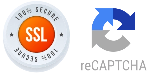 SSL-Verschlüsselung und Google reCAPTCHA gesichert